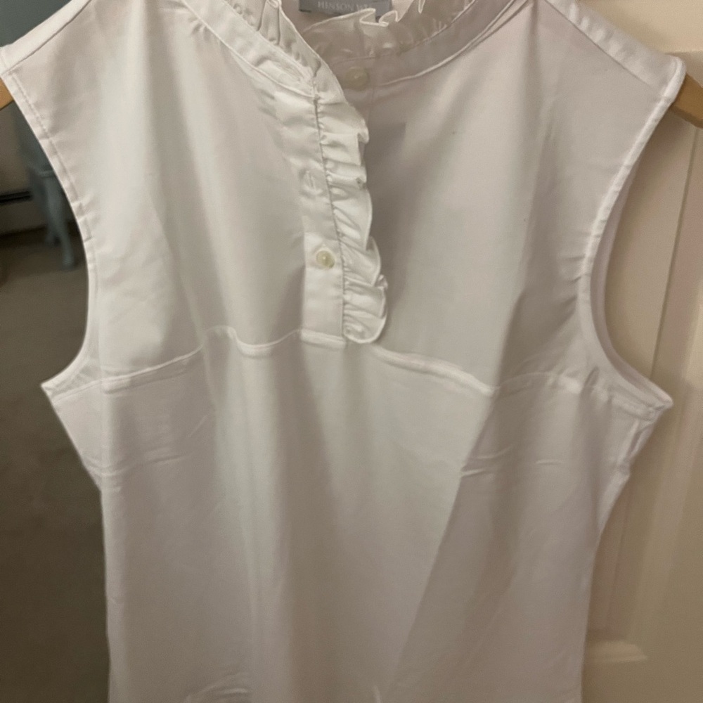 Hinson Wu White Sleeveless Blouse new with tags
